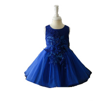 2018 high quality sleeveless casual new model flower girl dress